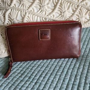 Dooney and bourke florentine large zip wallet